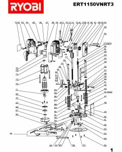 Buy A Ryobi ERT1150VNRT3 Spare part or Replacement part for Your Routers and Fix Your Machine Today